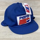 Rare Vintage Pepsi Hat Cap Patch Unitog Driver Delivery Ear Flap