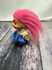 Troll Doll 4 1 2  Russ Israel Jewish Around The World Pink Hair