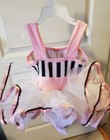 Girls Fancy Tutu Dress Dance Costume Sz Small Dansco Usa Pink White