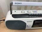 Sony Cfs-w303 Vintage Am fm Radio Dual Cassette Tape Player Recorder Boombox