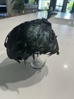 Henri Women s Vintage Hat Black Feather Material  Size 6 3 4  6 75 