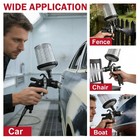 Hvlp Auto Paint Air Spray Gun 1 4 1 7 2 0mm 650ml For Car Furniture Metal Wood