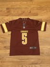 Jayden Daniels  5 Dc Commanders Red Jersey Stitched Youth Medium
