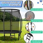 8ft 10ft 12ft Recreational Trampoline W ladder Enclosure Net Safety Pad Outdoor