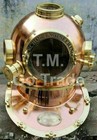 Aryan Brass Antique Diving Helmet Navy Mark V Deep Sea Marine Divers Helmet New