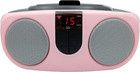 Curtis Sylvania Portable Cd Player Boombox Srcd243 Am Fm Radio Aux Input  pink 