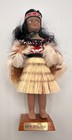 New Zealand M  ori Souvenir Doll Feather Cloak Hei Tiki Tourist Doll Vintage