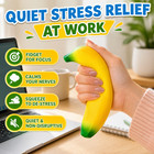 Squishy Banana Stress Relief Toy Soft Stretchy Squeeze Sensory Fidget Toy 1pc