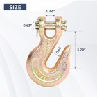 2 Pack G70 1 2  Clevis Grab Hooks Tow Chain Hook Flatbed Truck Trailer Tie Down