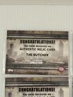 2017 Topps Walking Dead Evolution Relic The Butcher Set   Two Numbered Cards