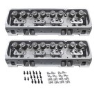 2pcs Aluminum Cylinder Heads Fit For Sbc Chevy 350 190cc 64cc 2 02 1 60 Angle