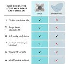 Blooming Bath Lotus 4 Petal Baby Bath - Gray dark Gray