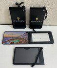 Seabourn Set Of 4 Black Magnetic Luggage Suitcase Baggage Id Tags Name Card