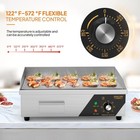 22  Commercial Electric Griddle Flat Top Grill Hot Plate Bbq Countertop 1600w