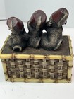 Monkey Hear See Speak No Evil Trinket Box Vtg 1998 Denzine 5 5   hx5   lx3 25    U