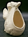 Vintage Original 60s Ceramic Stork Baby Shower Nursery Planter Vase Flowers