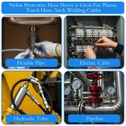 33 Ft Nylon Hydraulic Hose Protector Sleeve Black Protective Cover Hose Sheath