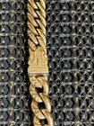 Vintage Yellow Gold Filled T Bar Watch Chain 13 Inch Necklace Dog Clip Jfs Sons