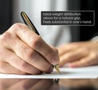 Luxury Classic Black Gold Rollerball Pen Set     Executive Gel Ink Gift Box 0 7mm