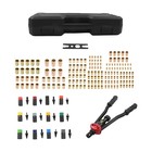 176pcs Rivet Nut Kit 16-inch Rivet Nut Tool Kit 12 Metric Imperial Mandrels