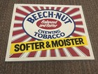 Vintage 1986 Beech-nut Chewing Tobacco Metal Tin Sign 21x17