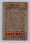 1951 Bowman  78 Early Wynn Gd-vg  wrinkle  Vintage Hof Baseball Card