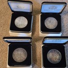 U s  Mint American Silver Eagle 4-coin Lot 1 Oz  999  1991-1993  W  Boxes