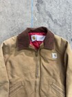 Vintage 1990s Kids Carhartt Detroit Quilted Lined Jacket Size 18