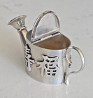 Rare Antique Chineese Solid Silver Watering Can By Wang Hing 