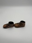 Vtg Antique 1940   s Bronzed Baby Toddler Shoes