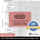    15 Generation Pedigree Chart   Blank Genealogy Forms For Family History And   