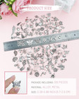Jialeey Wholesale Bulk Lots Jewelry Making Silver Charms Mixed Smooth Tibetan Si