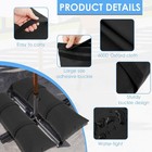 2 Pack 100 Lbs Umbrella Base Weights Sandbags Fillable Sand Bags For Weight