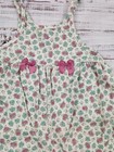 90s Vintage Carter   s 9   12m Floral Bubble Romper Pink Bows Cottagecore