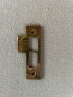 Antique  vintage Mortise Door Strike Plate Brass