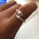 925 Solid Sterling Silver Plated Women men New Fashion Ring Gift Size Open Hr439