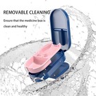 New Pill Cutter Splitter Half Storage Compartment Box Medicine Tablet Holder 