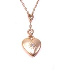 Banana Republic Women s Antique Gold Bubble Heart Pendant Necklace Nwt 45