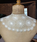 Antique Lace - Stunning Teneriffe Or Nanduti Lace Collar - Soles - Handmade