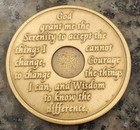 8 Year Aa Medallion Alcoholics Anonymous Sobriety Chip Coin Vii Seven Bronze