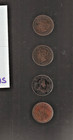 Canada  Large  Cents     1859     1884     1907     1911     All  Are  Nice