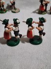 Erzgebirge German Wooden Octoberfest  Dancers    Figure Lot