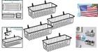 Wall-mounted Rustic Wire Baskets - Adept Storage For Home Organization  4 Pack 