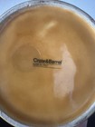 Vintage Crate   Barrel Yellow Large Olive Oil Bottle Stoneware