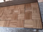 40 Pc  Oak Parquet Floor  imperfect  6x6x5 16ths Natural Prefinished 10 Sq  Ft 
