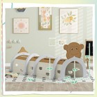 Kids Play Tunnel For Toddlers 3-6 Years Crawl And Climb  Brown