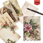 32pcs Vintage Christmas Postcards     Collectible Gift  Mail-ready For Any Occasio