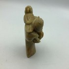 Carved Parrots Love Birds Figurine Statue Soap Stone  Vintage Amazing Help