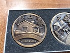 Set Of 3 John Deere Christmas Medallions Limited Edition 1990  91  92 Brass