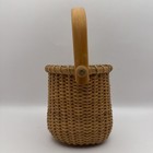 Nantucket Lighthship  Basket Unsigned 4   x 3 With Handle